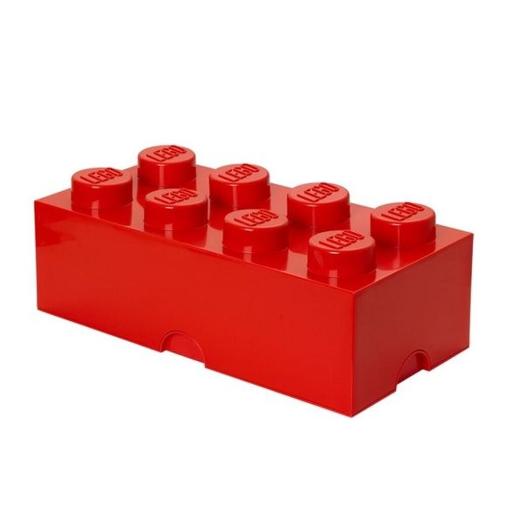 LEGO Red Stackable Storage Brick With 8 Knobs - Picture 2 of 7